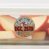 Gezellige Rustieke Kerst Kraft Theme Classic Stick Labels (Aangebracht)