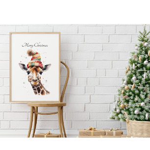 Gezellige Safari Kerstmis, op maat Poster