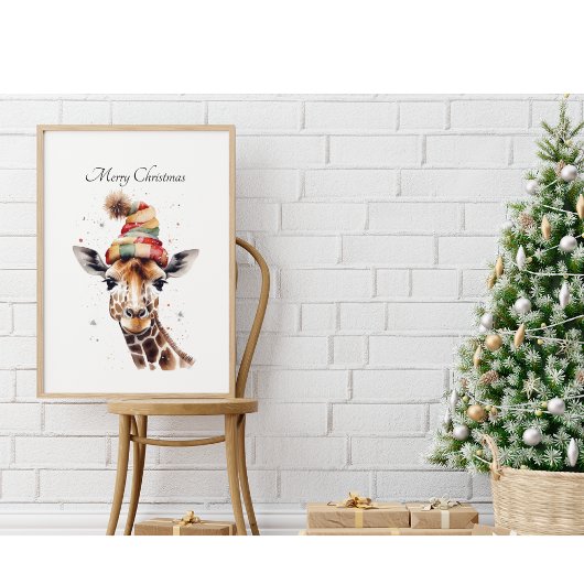 Gezellige Safari Kerstmis, op maat Poster