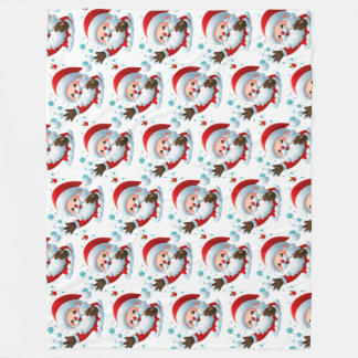 Gezellige Santa Fleece deken