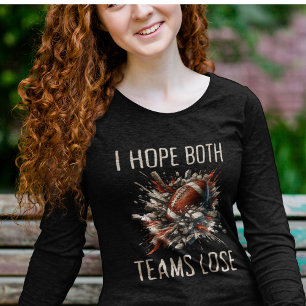 Gezellige Sarcastische Ik hoop dat beide teams ver Tri-Blend Shirt