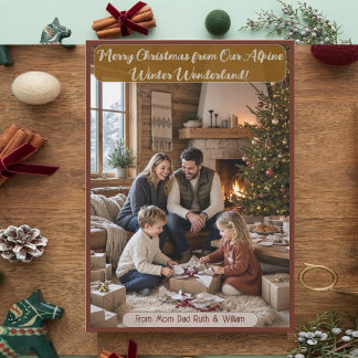 Gezellige Scandinavische Alpen Kerst 2 Familie Fot