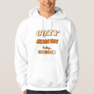 Gezellige Seizoen Loading... Retro 70s Herfst Typo Hoodie