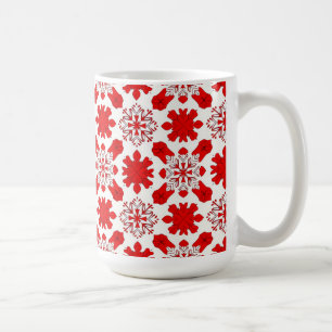 Gezellige Sneeuwvlokpatroon voor Kerstcadeau Koffiemok