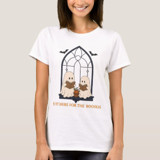 Gezellige spook leeshoek Halloween T-shirt