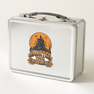 Gezellige spookstad universiteit vintage Halloween