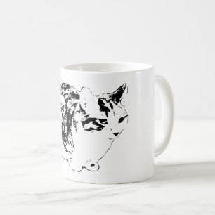 Gezellige Tabby op Winter Watch Koffiemok