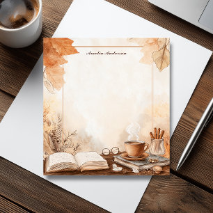  Gezellige tijd met kop koffie en boek Notitieblok