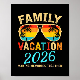 Gezellige vakantie 2026 Strand bij elkaar passende Poster