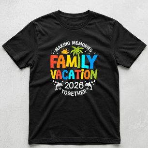 Gezellige vakantie 2026 Strand Matching Familie Zo T-shirt