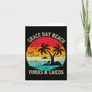 Gezellige vakantie Vintage Turks en Caicos Grace B Kaart