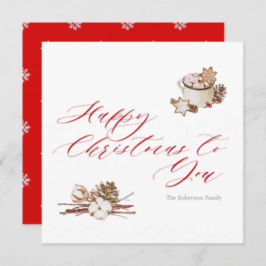 Gezellige vakantiewensen (Voorkant / Achterkant)