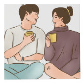 Gezellige Valentijnsdag Kubus (Voorkant)