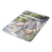 Gezellige veranda met Wisteria en vlinders Badmat (Gekanteld)