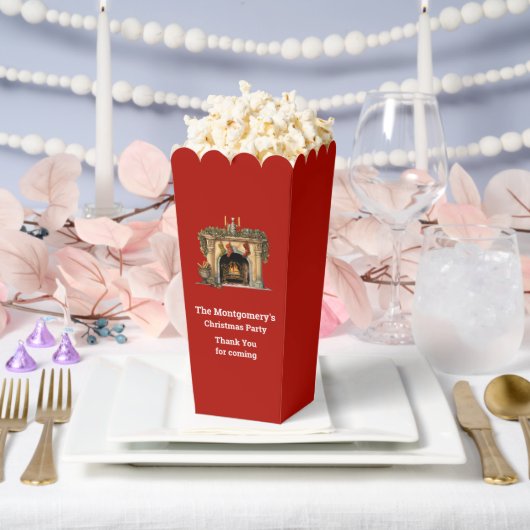 Gezellige Victoriaans open haard kerst bedankt Bedankdoosjes (Huwelijk)