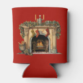 Gezellige Victoriaans open haard kerst Blikjeskoeler (Achterkant)