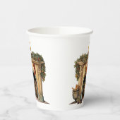 Gezellige Victoriaans open haard kerst Papieren Bekers (Links)