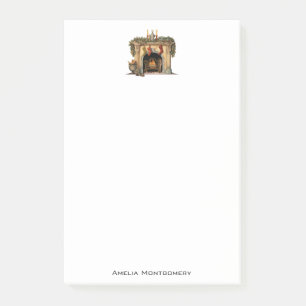 Gezellige Victoriaans open haard kerst Post-it® Notes