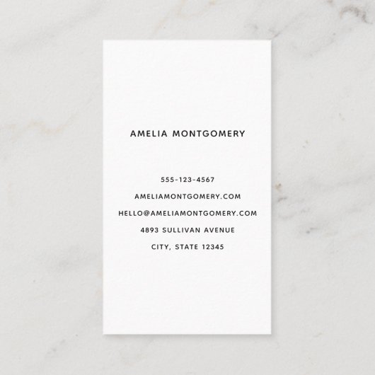 Gezellige Victoriaans open haard kerst Visitekaartje (Achterkant)