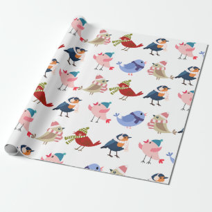 Gezellige vogels cadeaupapier