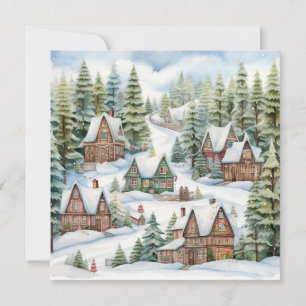 Gezellige vrolijke kerst Kaart