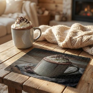 Gezellige Warme Chocolade Wafelslag Foto Legpuzzel