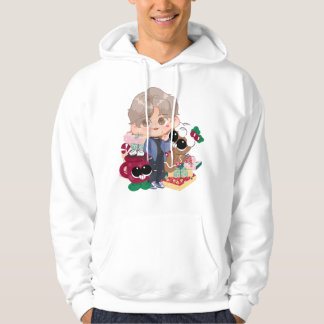 Gezellige warme chocolademelk en gemberkoek Anime Hoodie