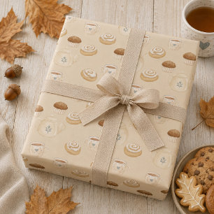 Gezellige warme herfst cadeaupapier