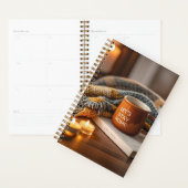 Gezellige warme kaars verlicht avond planner (Display)