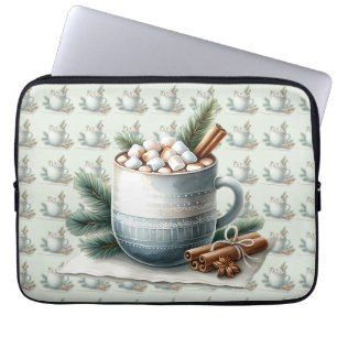 Gezellige Winter Cacaomarshmallow Scene Laptop Sleeve