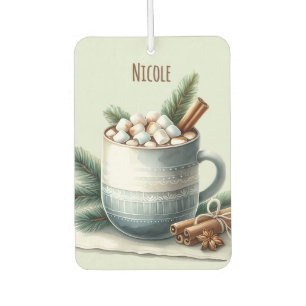 Gezellige Winter Cacaomarshmallow Scene Luchtverfrisser