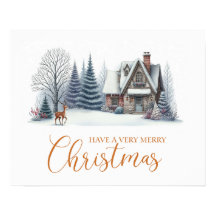 Gezellige Winter Chalet “Prettig Kerstfeest”