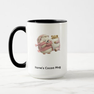 Gezellige Winter Egeltjes Beer Gepersonaliseerde M Mok