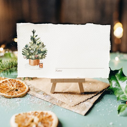 Gezellige winter kerstboom vakantie