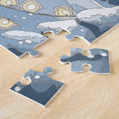 Gezellige Winter Kerststad Legpuzzel (Zijkant)