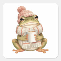 Gezellige Winter Kikker & Koffie Esthetiek