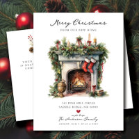 Gezellige Winter open haard verplaatsen