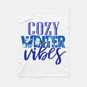 Gezellige winter sfeer kerst grappige sneeuw manne fleece deken
