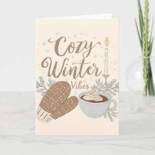 Gezellige Winter Sfeer – Warm & Minimalistisch Win Kaart