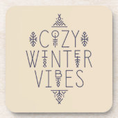 Gezellige Winter Vibes Design Bier Onderzetter (Voorkant)
