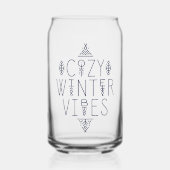 Gezellige Winter Vibes Design Blikvorm Glas (Voorkant)