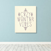 Gezellige Winter Vibes Design Canvas Afdruk (Insitu (Houten vloer))