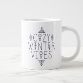 Gezellige Winter Vibes Design Extra Grote Beker (Rechts)