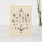 Gezellige Winter Vibes Design Kaart (Voorkant)