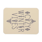 Gezellige Winter Vibes Design Magneet (Horizontaal)
