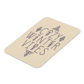 Gezellige Winter Vibes Design Magneet (Linkerzijde)