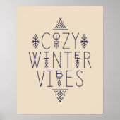 Gezellige Winter Vibes Design Poster (Voorkant)