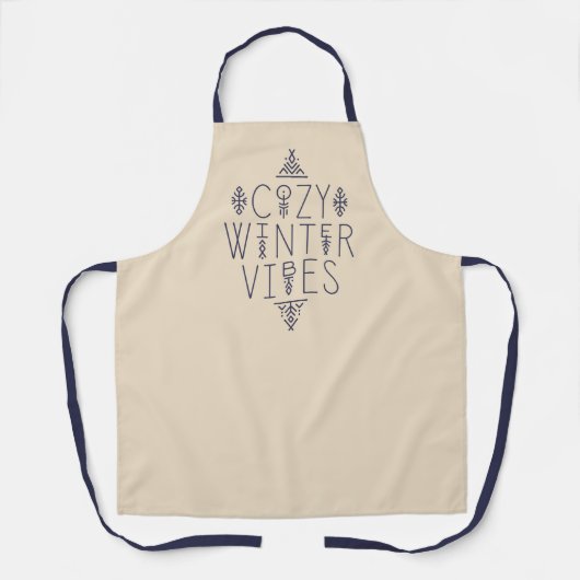 Gezellige Winter Vibes Design Schort (Voorkant)