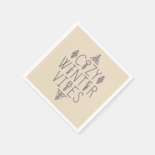 Gezellige Winter Vibes Design Servet (Hoek)
