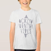 Gezellige Winter Vibes Design Tri-Blend Shirt (Voorkant)